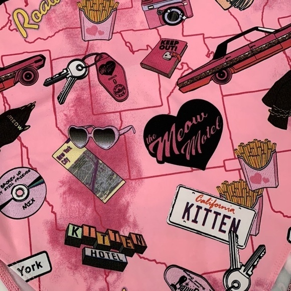 Pink One Piece Swimsuit - Picture 7 of 9